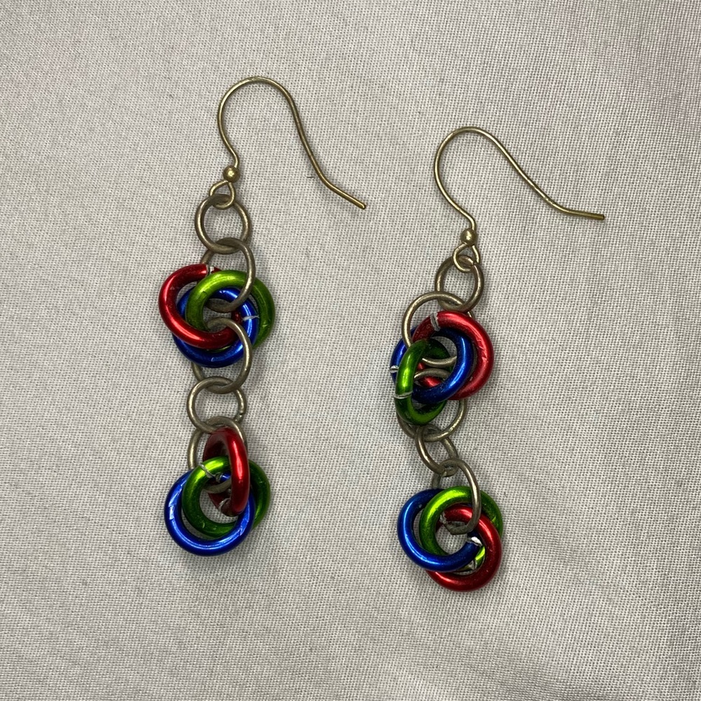 Rainbow Dangle Earrings